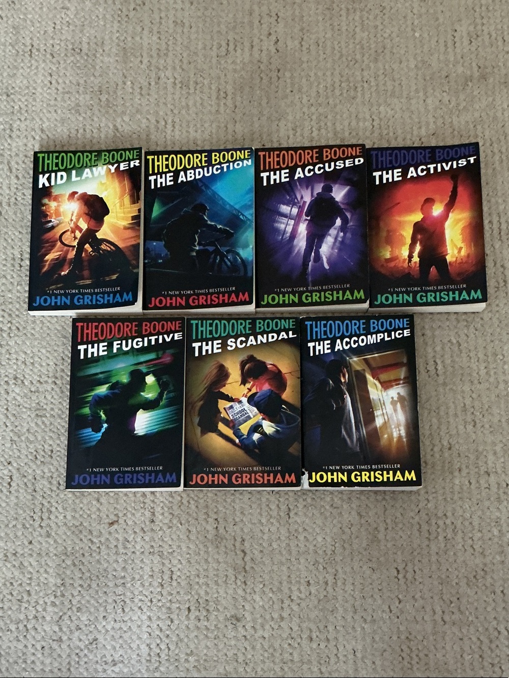 Theodore Boone Book Set by - Multicolor Covers lot of seven